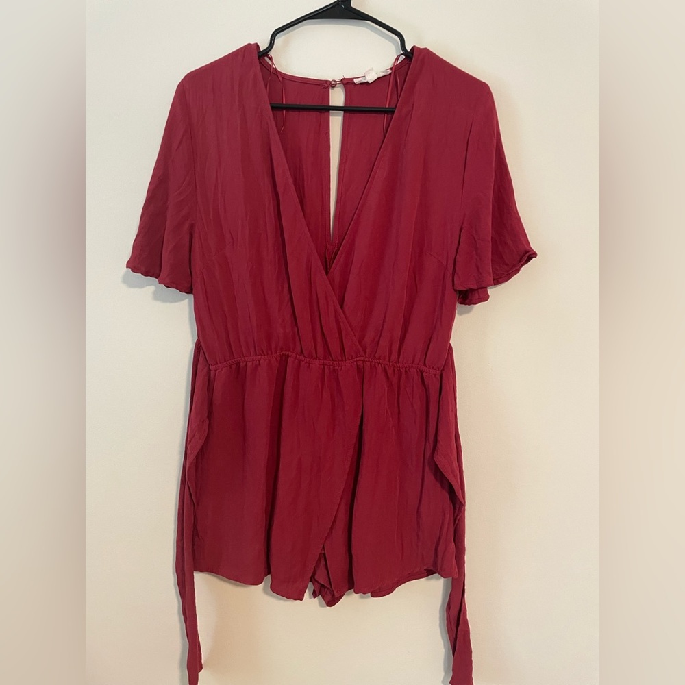Garnet front tie romper - Cotton Candy LA - M